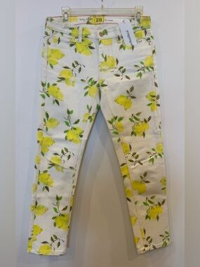 Kate Spade Broome Street Lemon Jeans, Size 28
